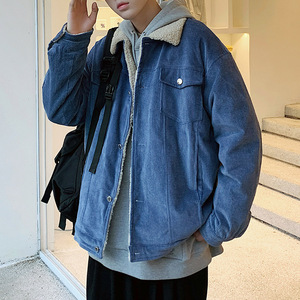2021主推数据好网红羊羔毛灯芯绒棉衣外套男A090MY918