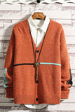白砖墙090日系大码男生针织衫加肥加大码宽松男生毛衣7788p65，男装针织衫/毛衣，电商A089-1