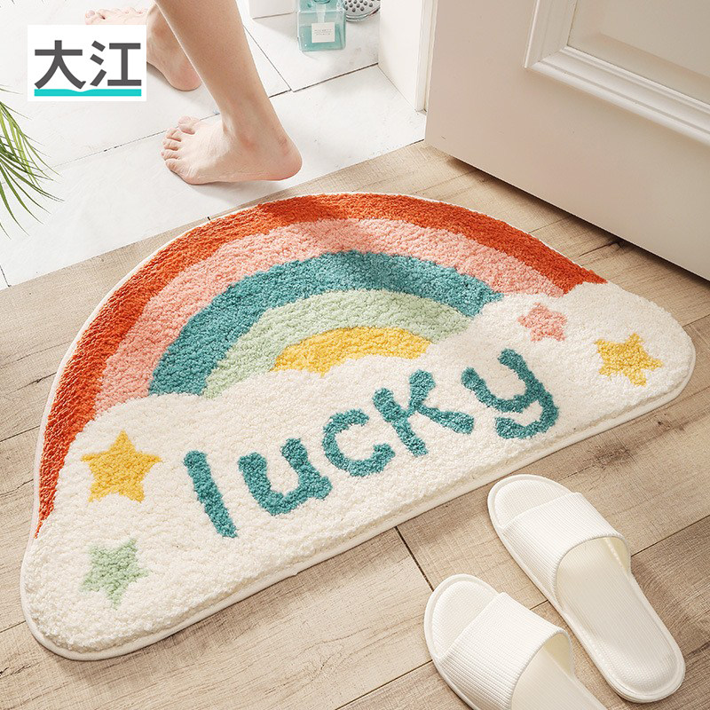 新款小清新半圆家居进门地垫浴室门口防滑垫家用卫生间吸水脚垫,居家布艺,家用脚垫,淘宝优惠券,粉丝福利购,淘宝优惠卷