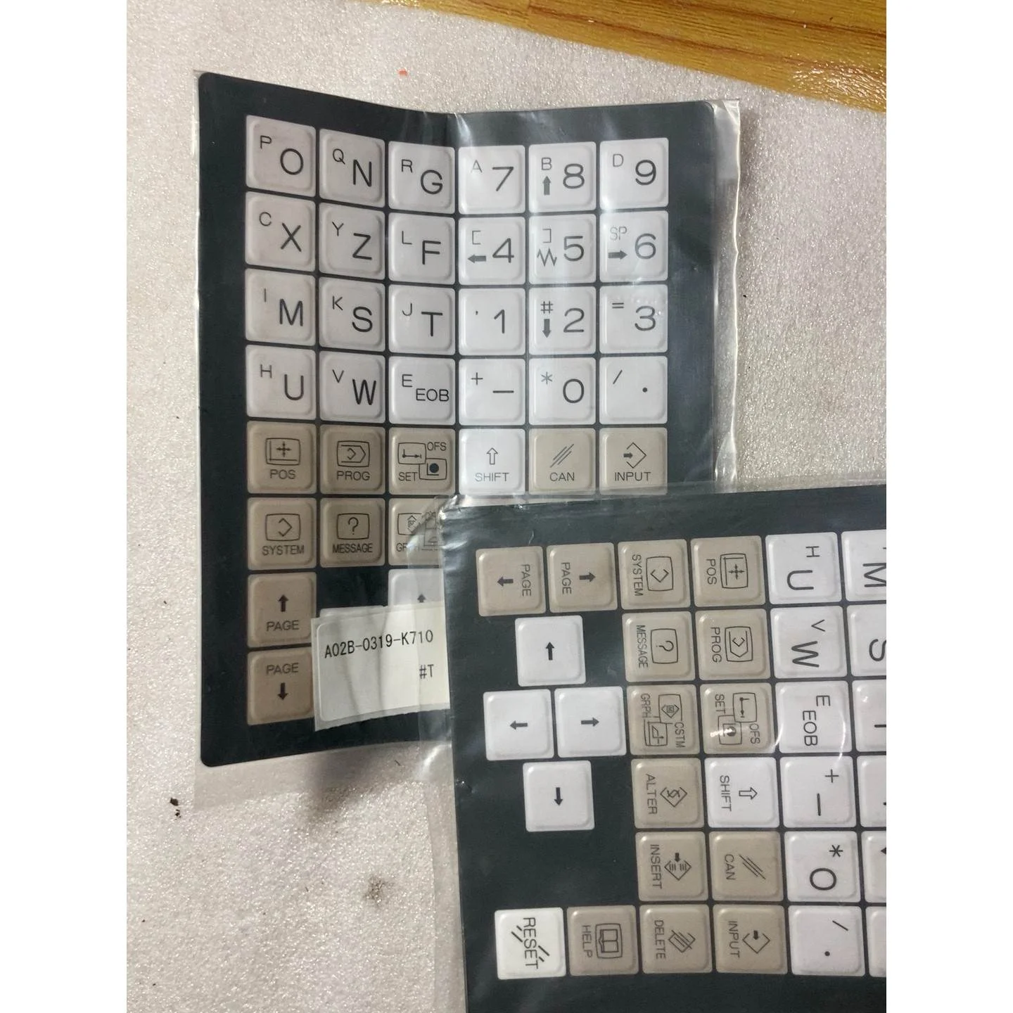非实价议价议价发那科nc系统按键贴全新两张A02B-0319-K710非实价