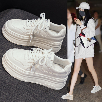 内增高小白鞋女秋季2025新款爆款