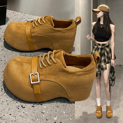 真皮全包跟勃肯鞋女2025新款秋冬