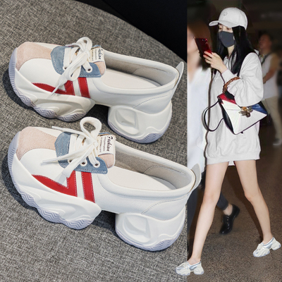 真皮透气小白鞋女夏季2026年新款