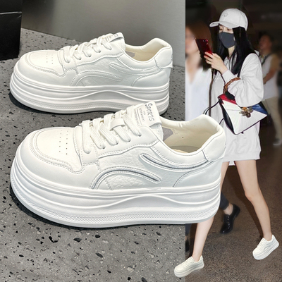 真皮休闲板鞋女2026秋季新款百搭