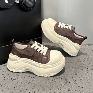 厚底巨好看老爹鞋女2026秋季新款爆款超火小个子增高运动休闲女鞋