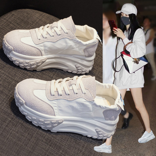 内增高运动小白鞋女2026爆款新款
