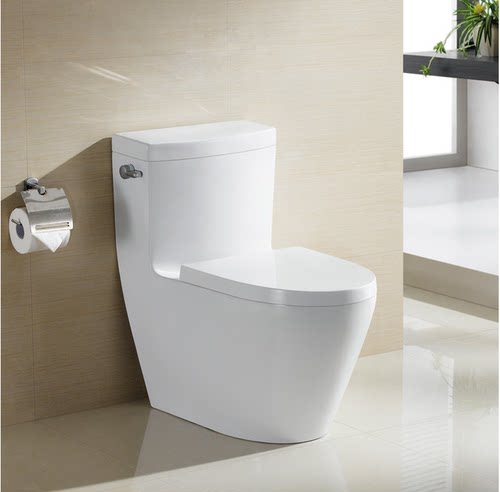 马桶家用大口径侧按马桶超漩虹吸式抽水坐厕cw870b连体陶瓷坐便器