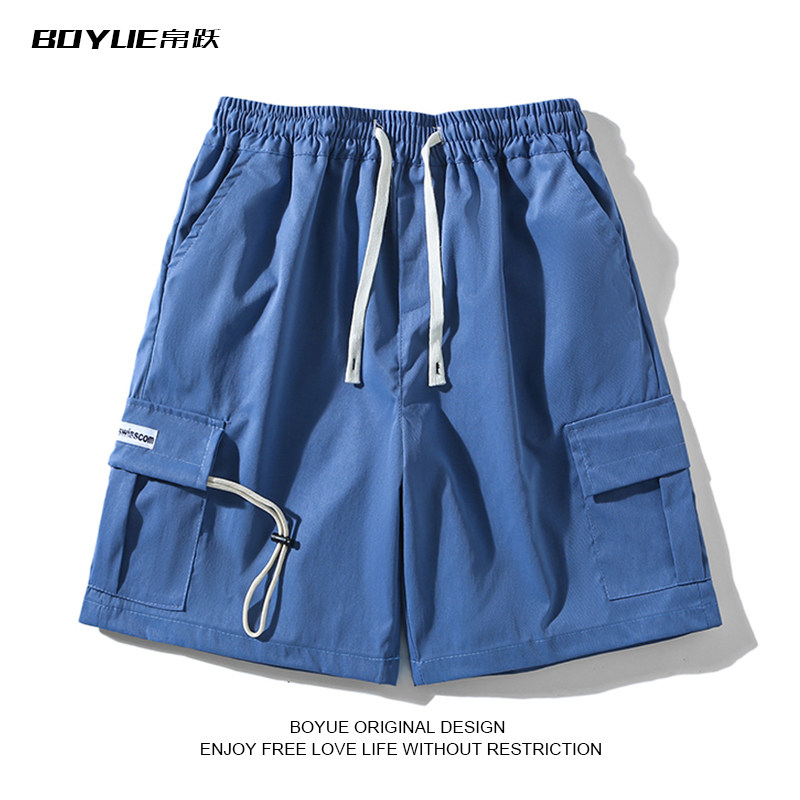 BOYUE帛跃立体口袋短裤夏季日系凉感少年感舒适休闲男生篮球中裤,男装,休闲裤,淘宝优惠券,粉丝福利购,淘宝优惠卷