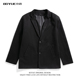 BOYUE帛跃秋冬毛呢垫肩加厚西装 宽松商务休闲西服 上衣男国潮时尚
