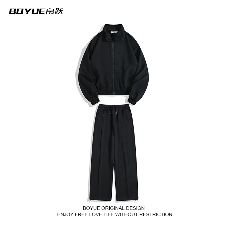 BOYUE帛跃宽松休闲套装卫衣卫裤