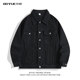 BOYUE帛跃工装 cleanfit复古翻领高街情侣夹克男女潮 牛仔外套美式