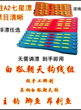 传统钓成品朝天钩鱼线七星漂