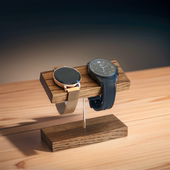 黑胡桃木手表托架高档手表台创意摆件收纳架手表展示手链项链架