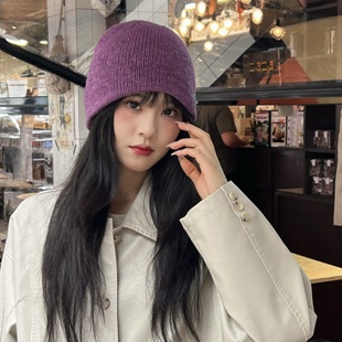 懒人不怕冷～冬季保暖双层加厚羊毛针织包头帽子头包脸护耳毛线帽