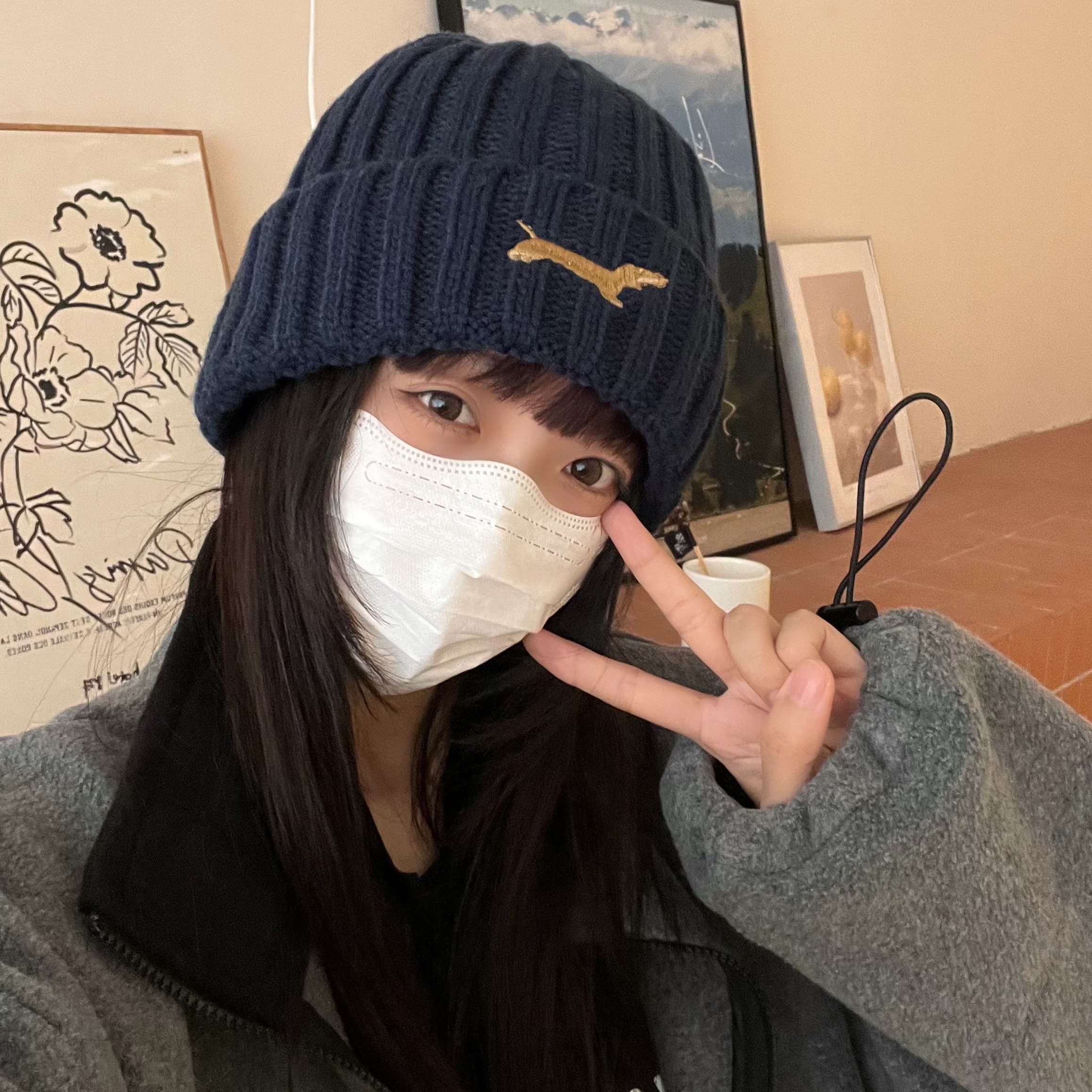 腊肠小狗～冬季加绒加厚保暖护耳坑条毛线帽子大头围显脸小针织帽,服饰配件/皮带/帽子/围巾,帽子,淘宝优惠券,粉丝福利购,淘宝优惠卷