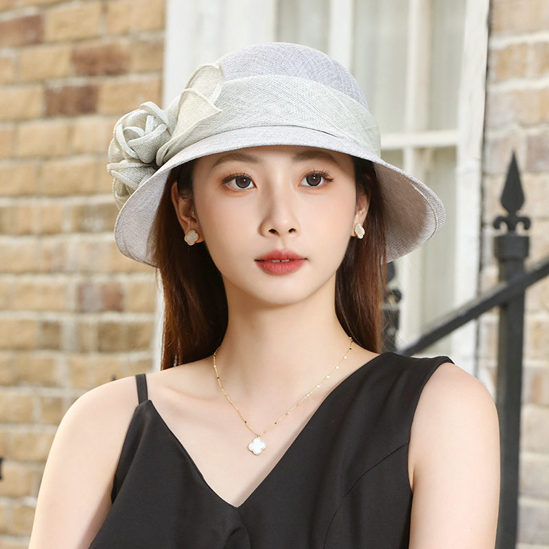 亚马逊2025新款夏天麻纱草帽子女法式复古优雅遮阳帽出游度假,服饰配件/皮带/帽子/围巾,防晒帽,淘宝优惠券,粉丝福利购,淘宝优惠卷