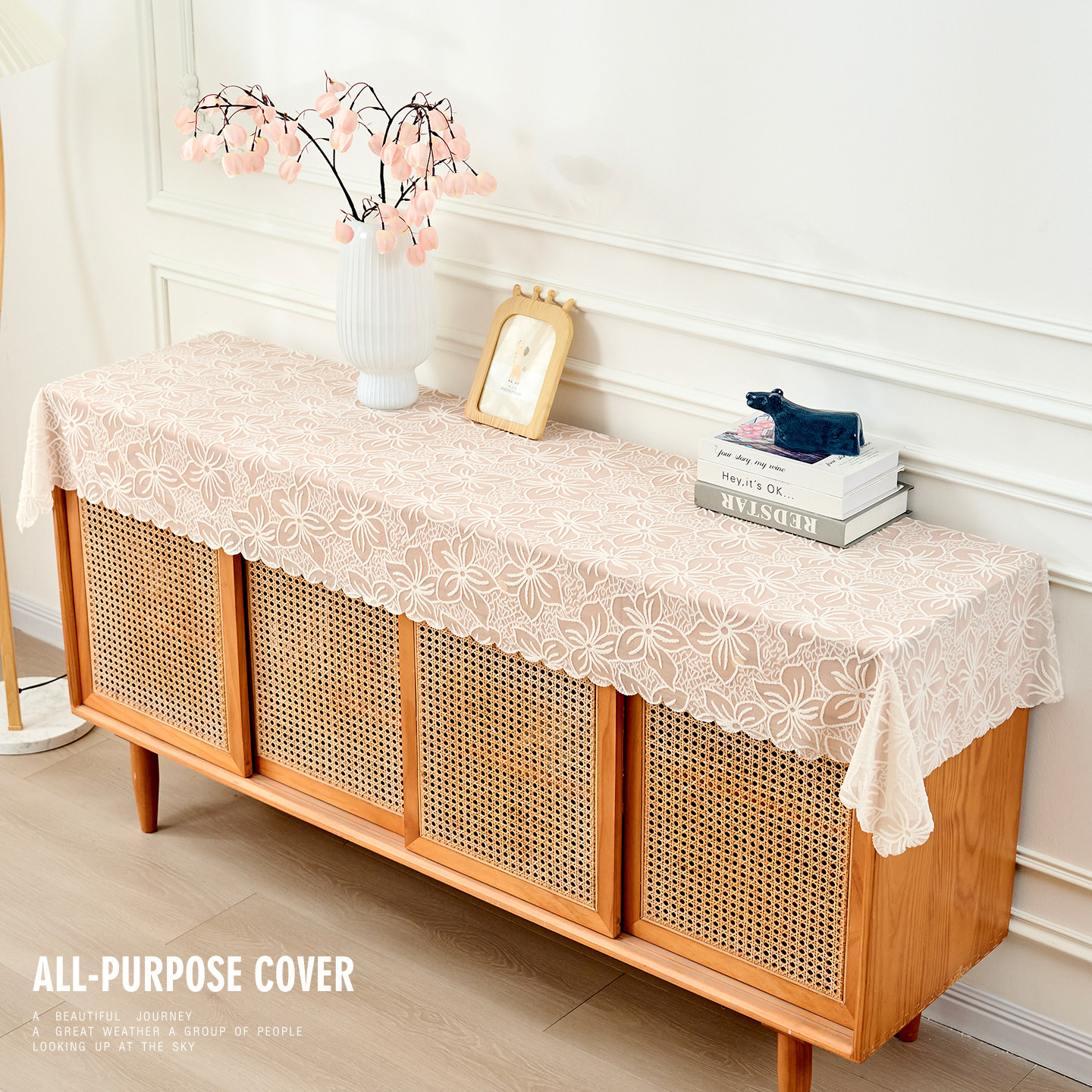 美式桌布防尘蕾丝桌旗纱方形餐桌电视柜茶几台布轻奢法式浪漫盖巾,居家布艺,桌布,淘宝优惠券,粉丝福利购,淘宝优惠卷