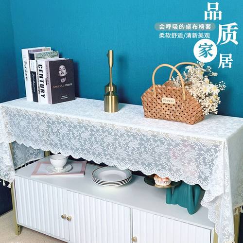 美式蕾丝长条斗柜电视柜桌旗桌布