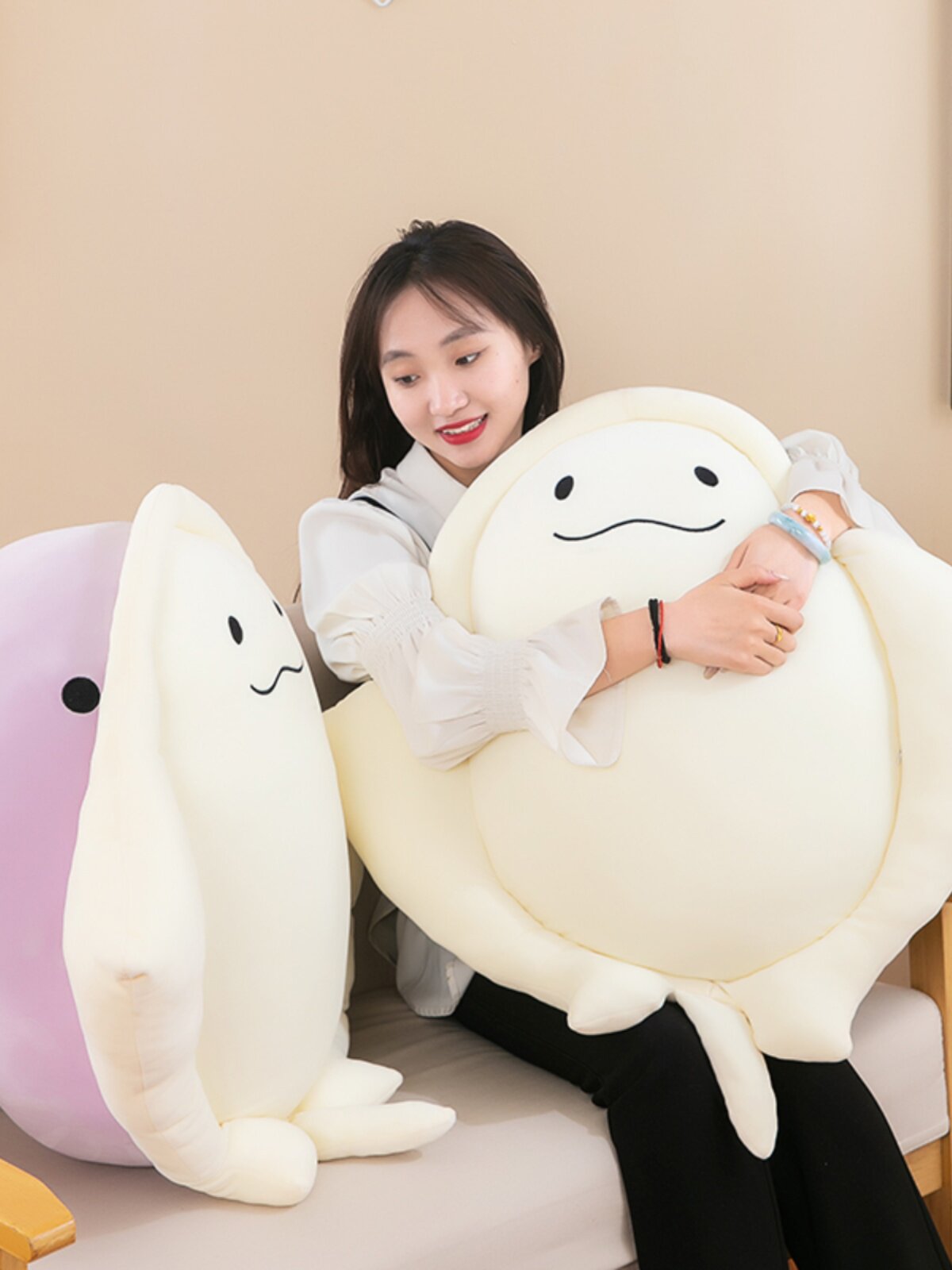 귀여운 바다 생물 레이 베개 어린이 헝겊 인형 침대 부드러운 다리 클립 플러시 장난감 여성을위한 생일 선물