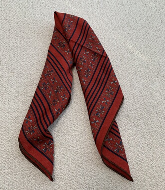 南法方境红 古典风情丝毛中方巾！桑蚕丝绵羊毛围巾女