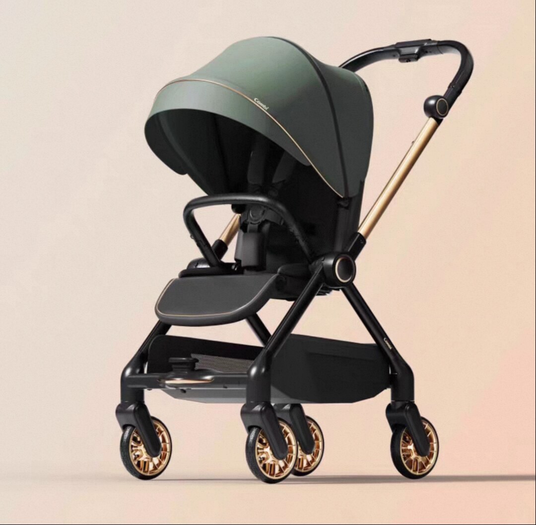 康贝Combi双向婴儿推车智能芯片一键畅移可坐可躺可折叠收纳方便
