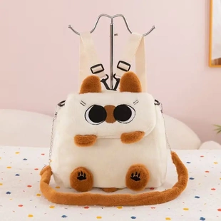 新款可爱卡通苹果许愿树汉堡包双肩包女生旅游轻便背包补习班书包