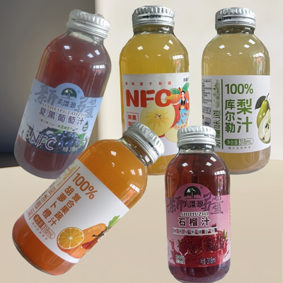 100%NFC果汁饮料新疆鲜榨阿克苏苹果汁葡萄汁石榴汁梨汁果蔬汁