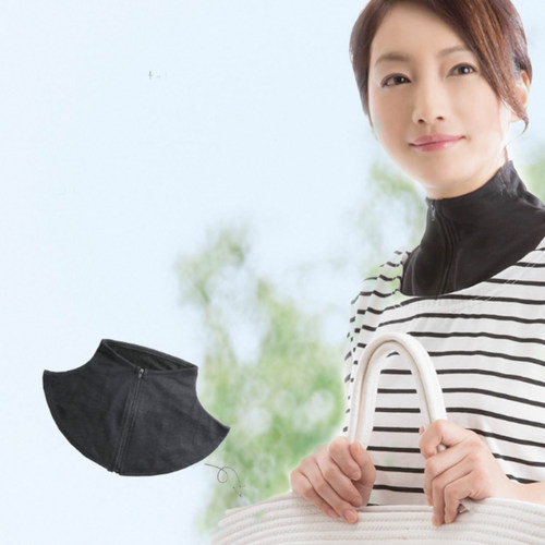 日本needs labo防晒脖套拉链夏季户外遮阳防紫外线薄款便携可折叠