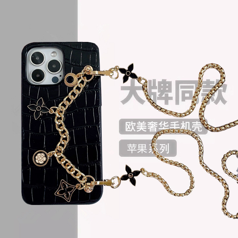 苹果iPhone15真皮奢华手机壳
