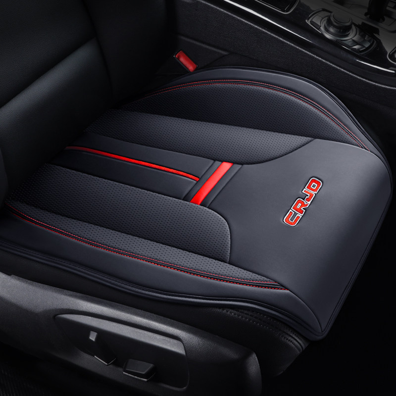 无靠背纳帕皮半包主副驾驶座垫简约时尚汽车坐垫四季通用打孔透气