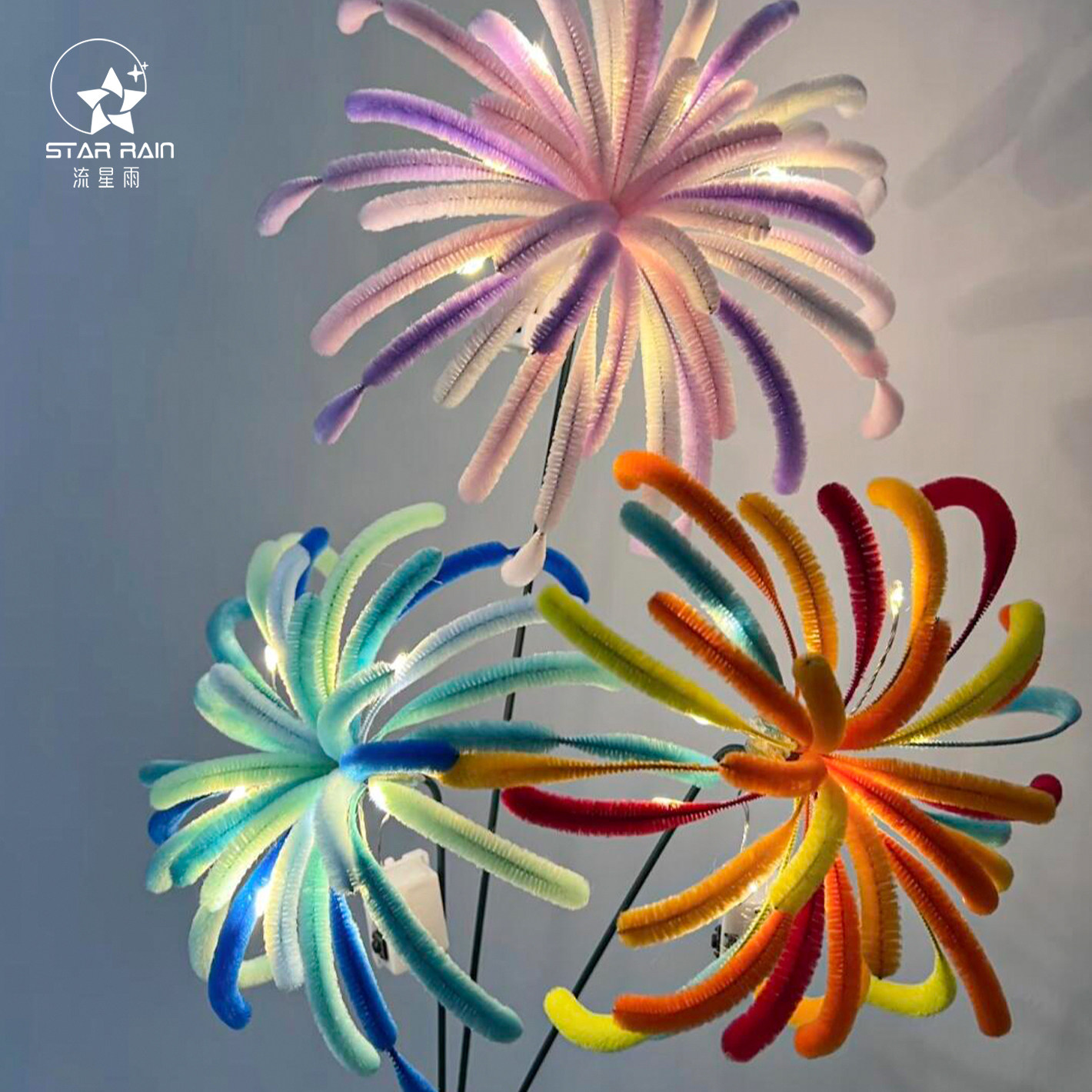 流星雨新年烟花扭扭棒成品鲜花花束包装手工diy装饰搭配花艺材料,鲜花速递/花卉仿真/绿植园艺,花艺材料,淘宝优惠券,粉丝福利购,淘宝优惠卷