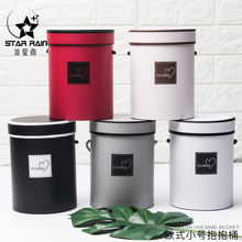 圆形迷你小号抱抱桶花盒包装盒鲜花干花花束礼盒空盒子插花花艺