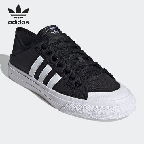 Adidas/阿迪达斯正品三叶草NIZZA 男女低帮经典帆布鞋 GY0408