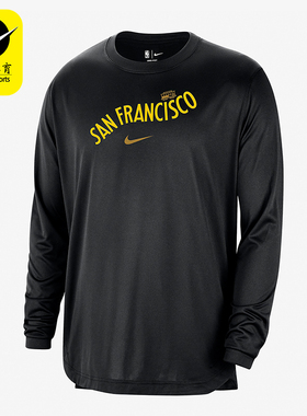 Nike/耐克正品男子经典时尚字母休闲透气运动长袖T恤FB3718-010