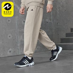 1加绒束脚男女运动裤 Adidas IV7602 PNT LOGO 阿迪达斯正品