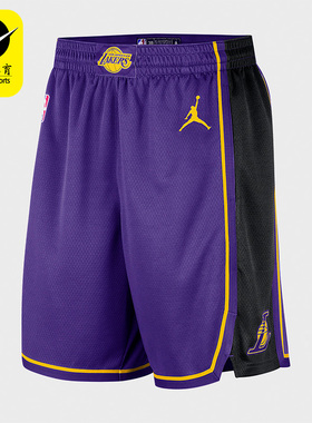 Nike/耐克正品洛杉矶湖人新款男子篮球运动休闲短裤DO9432-504