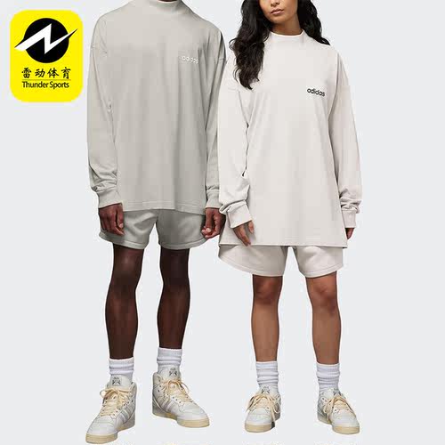 Adidas/阿迪达斯正品三叶草男女简约圆领长袖运动休闲T恤IA3423
