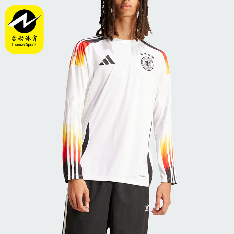 阿迪达斯男士足球运动长袖球衣
