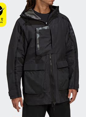 Adidas/阿迪达斯正品TERREX户外男子时尚运动连帽夹克外套 H65704