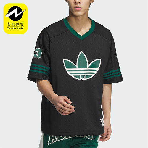 阿迪达斯男女篮球风运动短袖