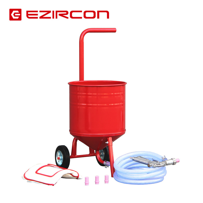 50磅手动喷砂机高压除锈喷砂机石材玻璃木雕喷砂机除锈翻新打砂机