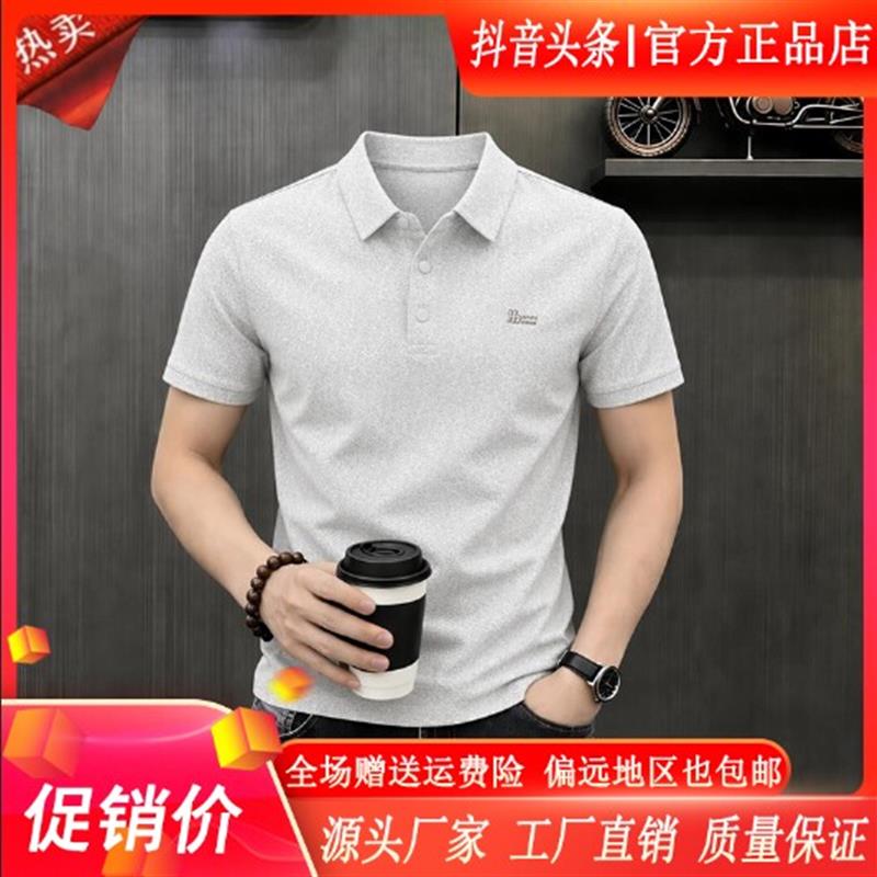凯登鹿轻奢专柜正品夏季新款男士短袖POLO衫翻领商务休闲宽松上衣