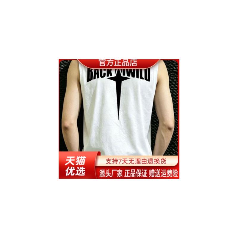 师凯服饰Amphelisia夏季潮流创意字母印花男圆领无袖坎肩背心上衣