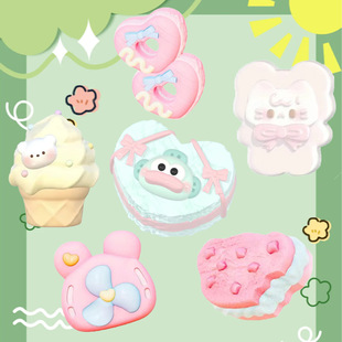 二连爱心甜甜圈捏捏模具diy烘焙蛋糕模具香薰蜡烛石膏硅胶模具