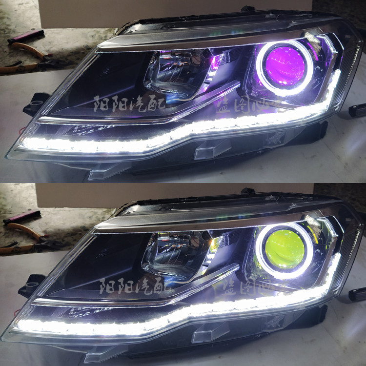适用于大众17 19款捷达大灯总成改装透镜天使眼LED流光泪眼远光炮,汽车零部件/养护/美容/维保,汽车车灯透镜,淘宝优惠券,粉丝福利购,淘宝优惠卷