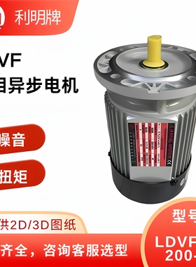 利明 LDVF-4-200-TJ 三相异步电机 高扭矩低噪音 自动化设备专用