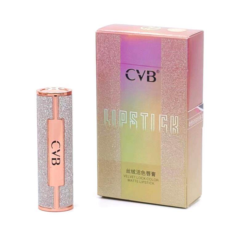 CVB丝绒活色唇膏质地丝滑持久显色滋润高保湿丝绒雾感口红