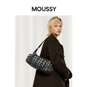 MOUSSY格纹游戏腋下包多功能时尚 女包美拉德风小众流行专柜同款