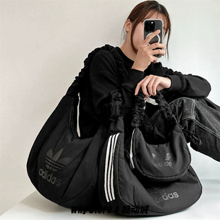 Adidas阿迪达斯三叶草云朵包小号单肩拎包手提休闲包腋下包JP0144