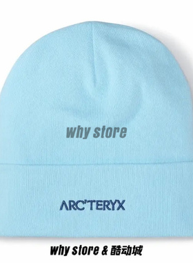 Arcteryx始祖鸟Word Toque刺绣字母男女保暖冷帽针织毛线滑雪帽